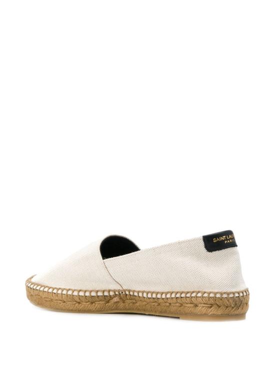  생로랑 캔버스 자수 에스파드리유 6059561P2109380 IVORY - SAINT LAURENT