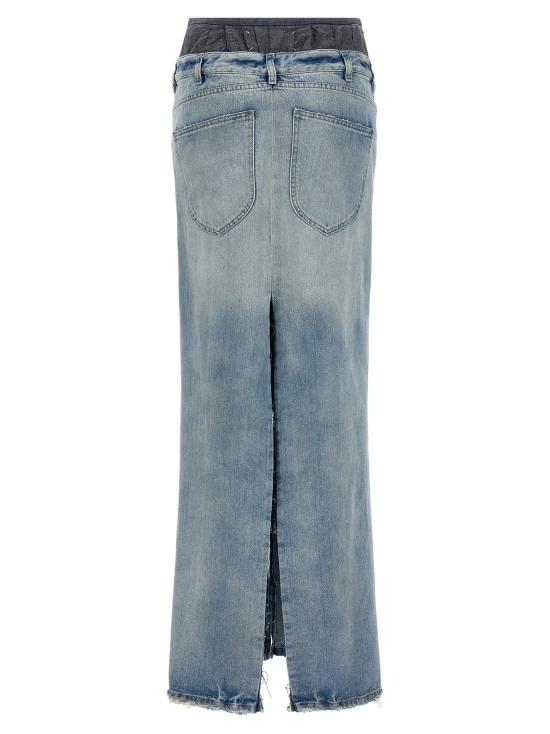  마르지엘라 스커트 LDS51MI0006S30383961 BLUE - MAISON MARGIELA