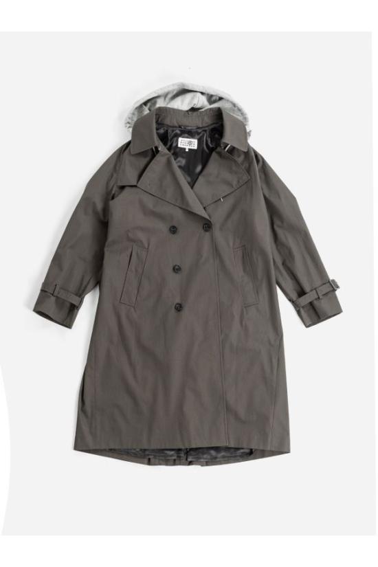  MM6 메종마르지엘라 트렌치 코트 FW25H714 SH0AH0005M35500 860 IT48 ORANGE GRAY