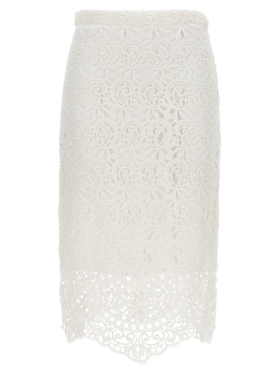  버버리 스커트 LD8067787OPTICWHITE