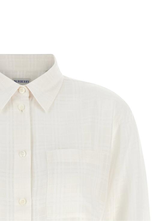  버버리 셔츠 LD8128113CHALKWHITEIPCHECK CREAM - BURBERRY