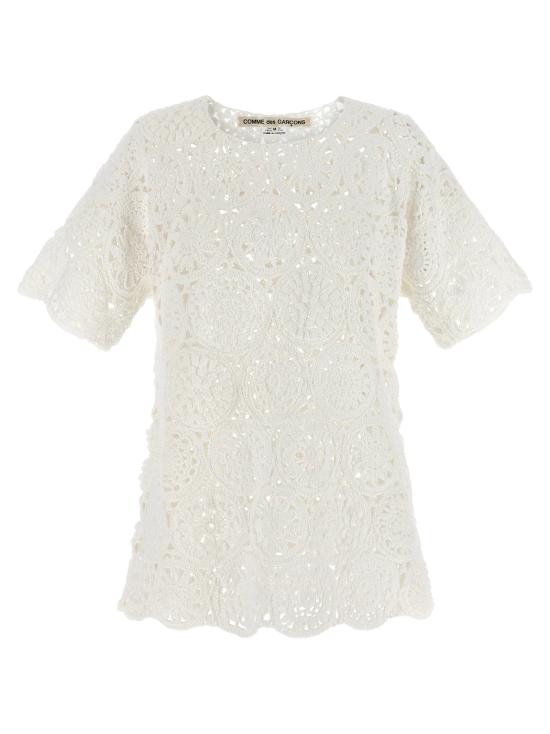  꼼데가르송 탑 LDGQN0141 WHITE