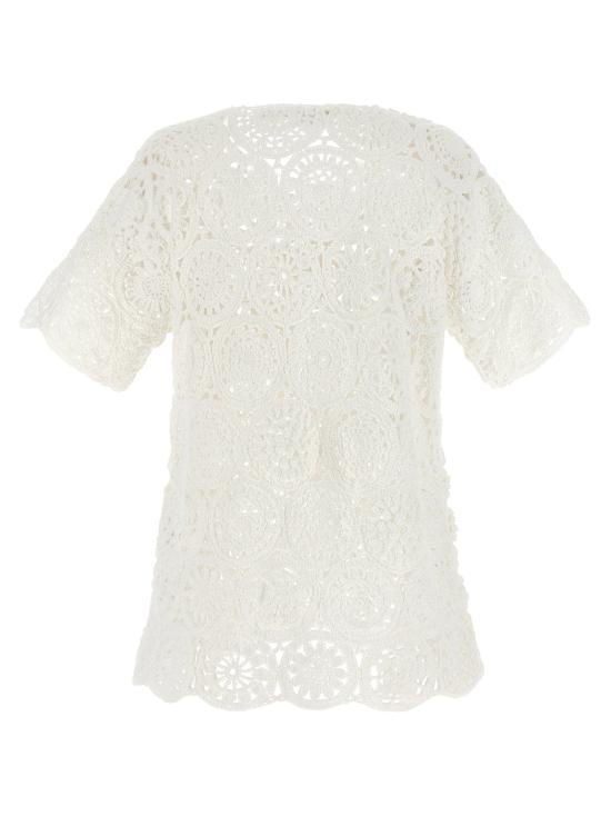  꼼데가르송 탑 LDGQN0141 WHITE - COMME DES GARCONS