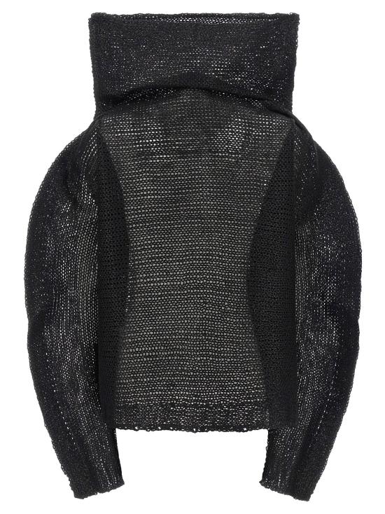  이세이 미야케 스웨터 LDIM58KN27815 BLACK - ISSEY MIYAKE