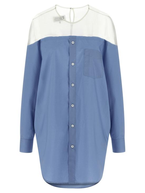 MM6 메종마르지엘라 셔츠 LDS62NH0053M35256471 BLUE