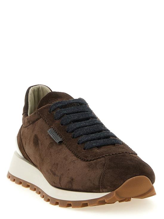  브루넬로 쿠치넬리 스니커즈 LDMZSFG2110PC9885 BROWN - BRUNELLO CUCINELLI