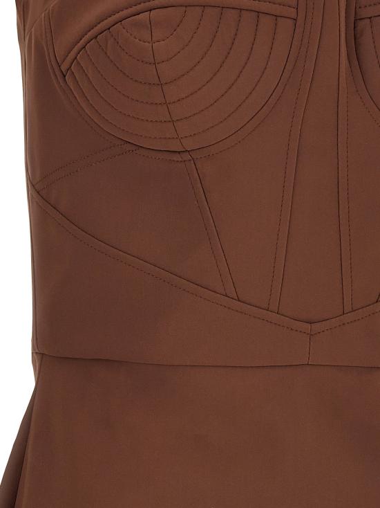  넨시 도자카 원피스 LDNDSS25DR243BROWN - NENSI DOJAKA