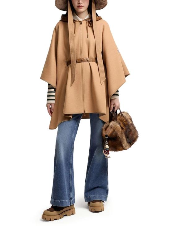  몽클레어 케이프 210000037258 BEIGE - MONCLER
