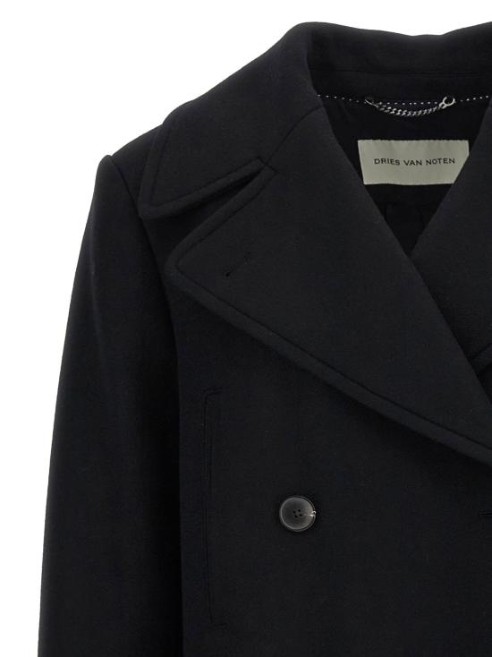  드리스 반 노튼 코트 LD2520105402216900 BLACK - DRIES VAN NOTEN
