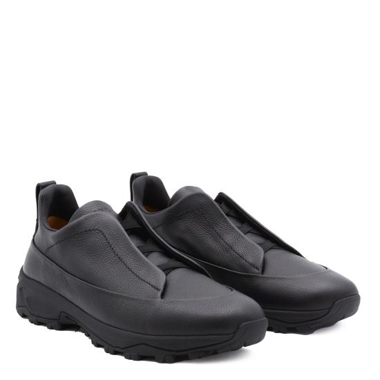 26FW 에르메네질도제냐 스니커즈 LHSOF S8106ZNER BLACK - ERMENEGILDO ZEGNA