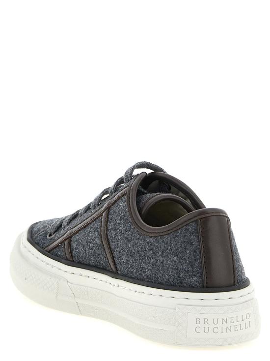 브루넬로 쿠치넬리 스니커즈 LDMZ38G3328PC004 GRAY - BRUNELLO CUCINELLI