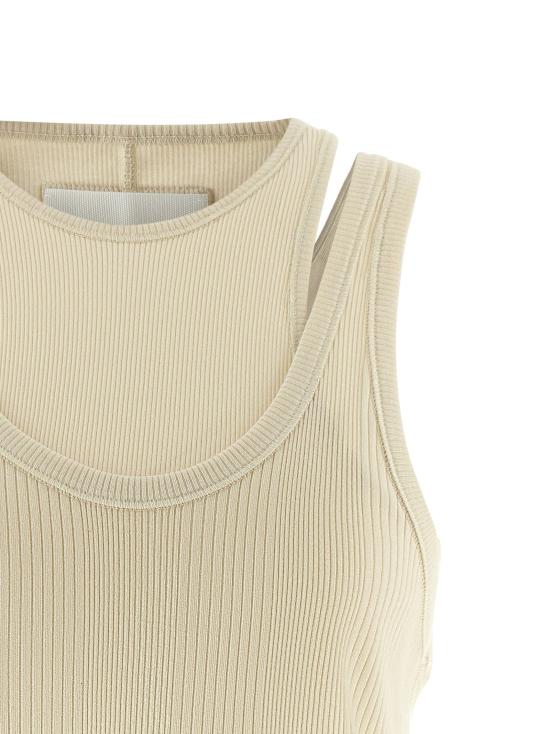  아르마리움 민소매 티셔츠 LDARMTMT040JE05012BUTTER CREAM - ARMARIUM