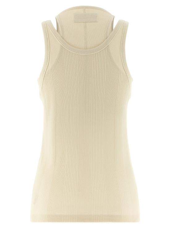  아르마리움 민소매 티셔츠 LDARMTMT040JE05012BUTTER CREAM - ARMARIUM