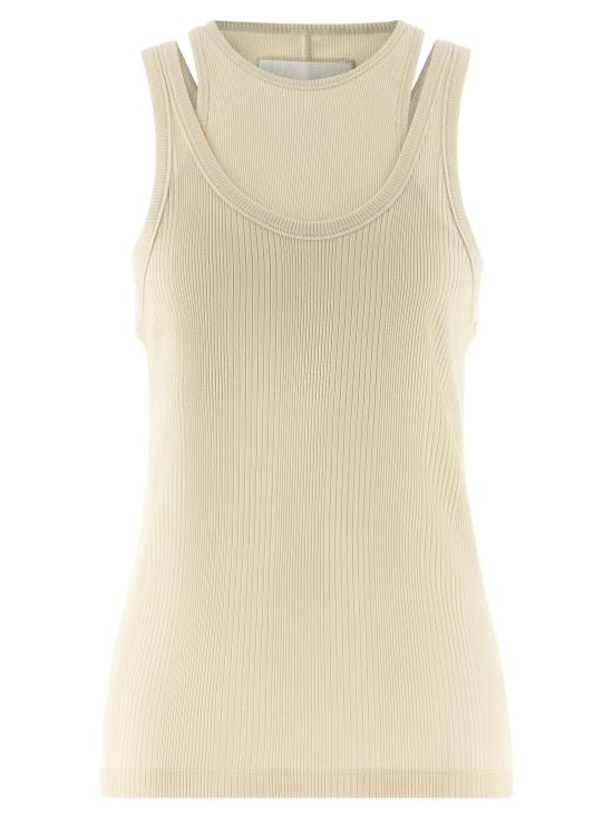  아르마리움 민소매 티셔츠 LDARMTMT040JE05012BUTTER CREAM