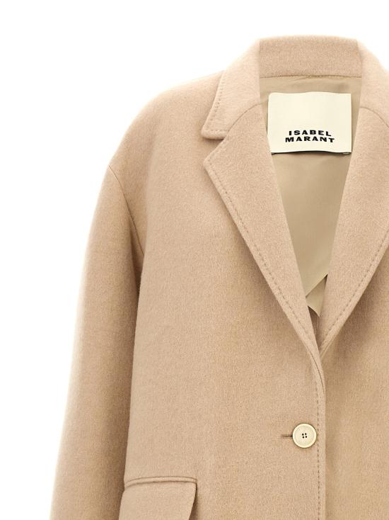  이자벨마랑 코트 LDMA0265FAB3D03I90BE BEIGE - ISABEL MARANT