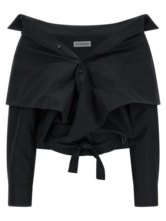  발렌시아가 블라우스 LD872123TUM201000 BLACK