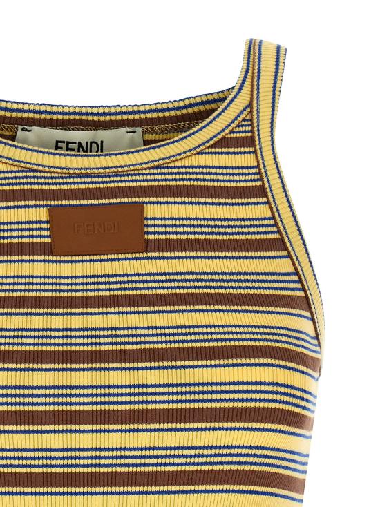  펜디 민소매 티셔츠 LDFS7966AW88F1X33 YELLOW - FENDI
