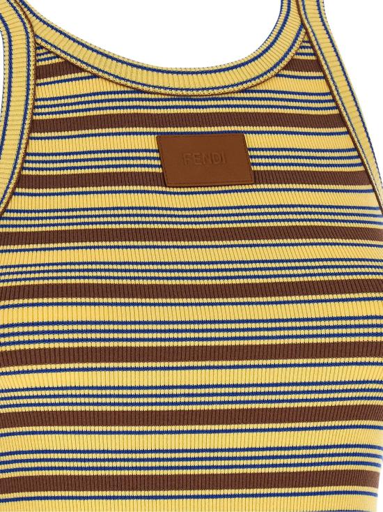  펜디 민소매 티셔츠 LDFS7966AW88F1X33 YELLOW - FENDI