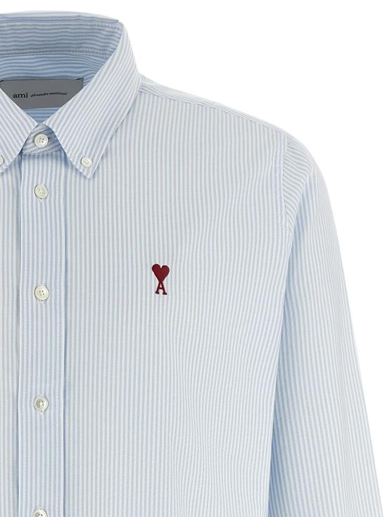  아미 셔츠 LDBFUSH063CO0087475 LIGHT BLUE - AMI