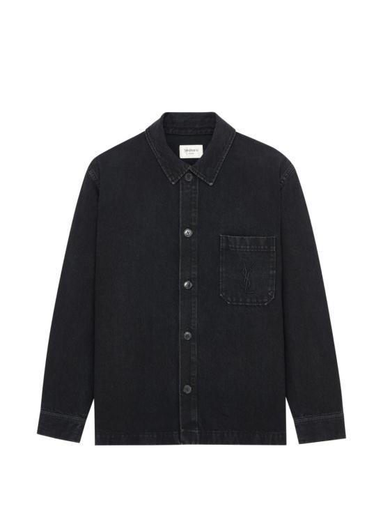  생로랑 카산드르 데님 오버셔츠 카산드르 데님 오버셔츠 A007M4Y07YD1238 AI26 BLACK