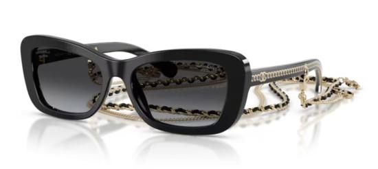 26SS 샤넬 선글라스 CH5553 C622S8 54 BLACK - CHANEL