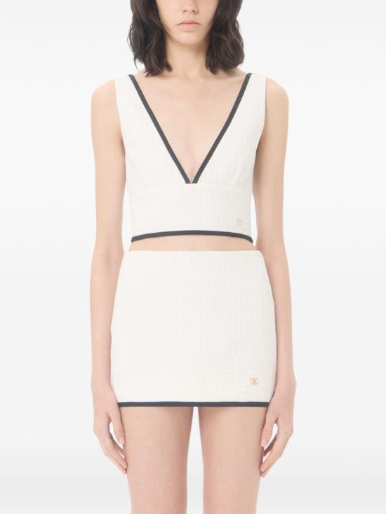 발렌티노 가라바니 민소매 티셔츠 BAEC45ACVCBJ AI26 WHITE - VALENTINO GARAVANI