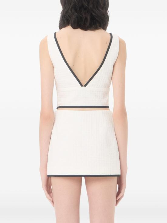  발렌티노 가라바니 민소매 티셔츠 BAEC45ACVCBJ AI26 WHITE - VALENTINO GARAVANI