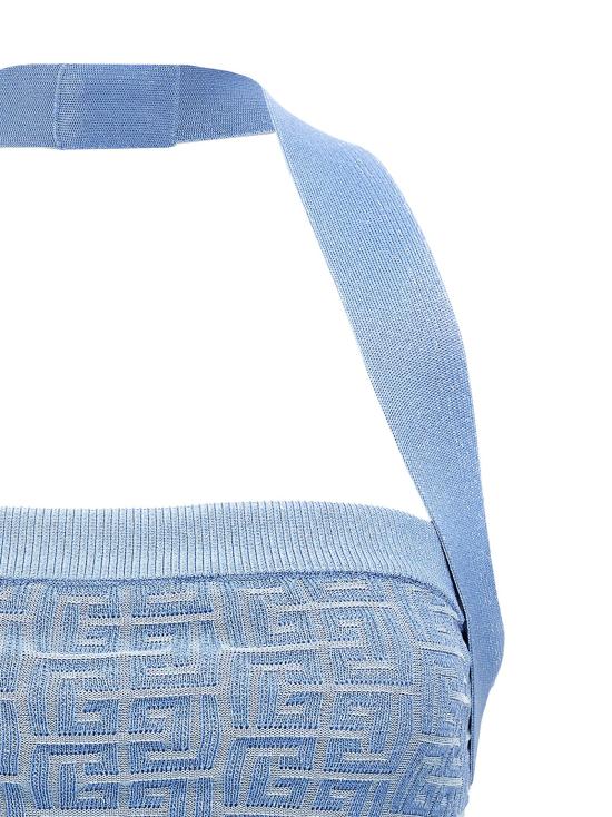  발망 민소매 티셔츠 LDEF1AA025KI02SPB BLUE - BALMAIN