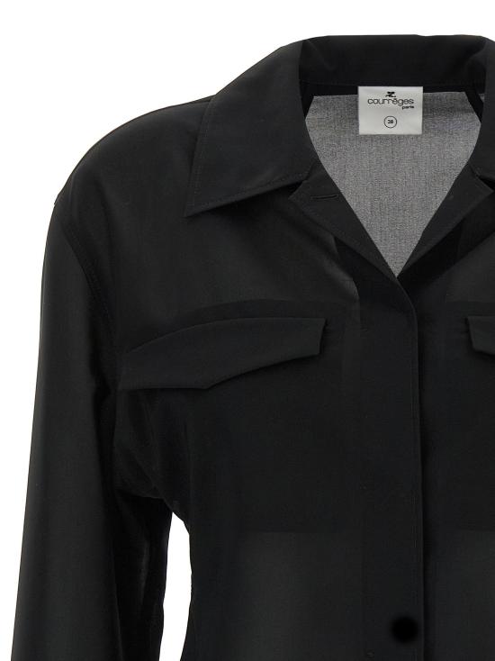  쿠레쥬 셔츠 LD225CCH091CO01379999 BLACK - COURREGES