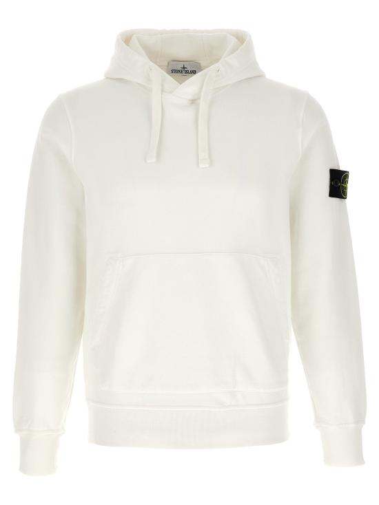  스톤 아일랜드 후드 티셔츠 LDL1S156100062S0051V0001 WHITE