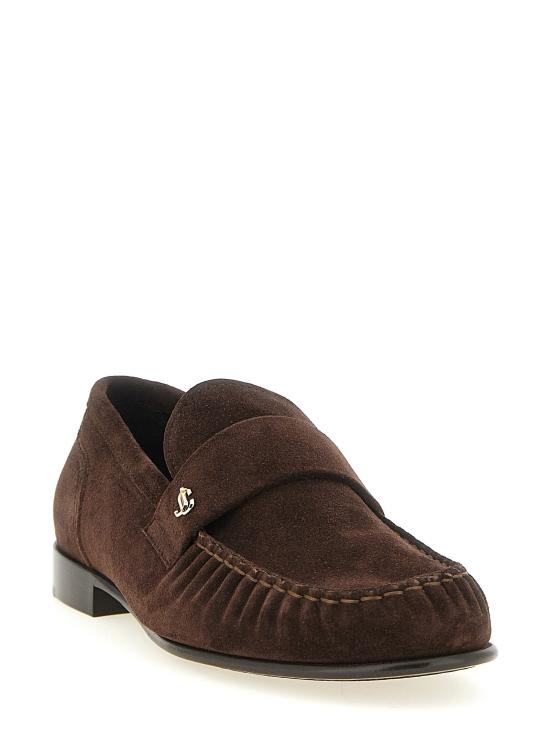  지미추 스니커즈 LDELLISLOAFERFSUECHOCOLATE BROWN - JIMMY CHOO