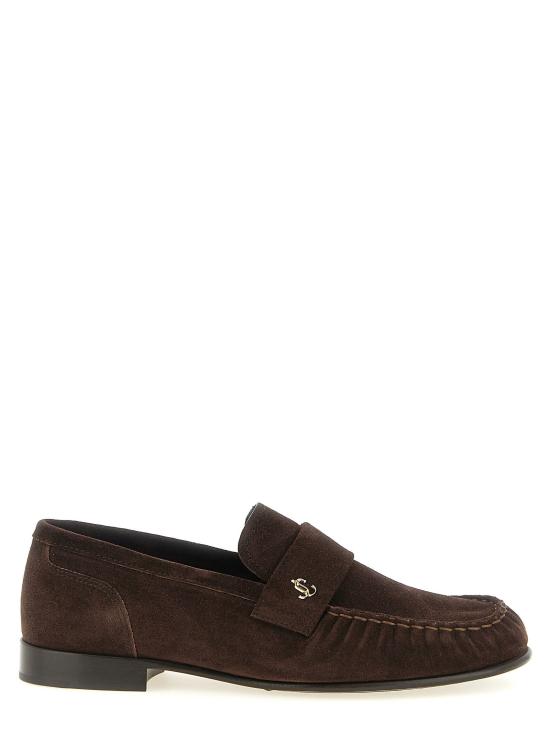  지미추 스니커즈 LDELLISLOAFERFSUECHOCOLATE BROWN
