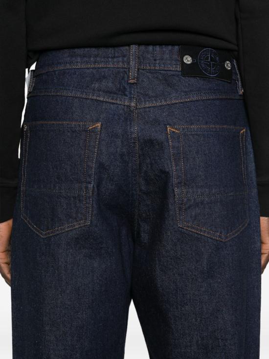  스톤 아일랜드 인디고 데님 로우 루즈핏 파이브 포켓 진 L1S14J100006S00J7VJ201 P26 DARK BLUE - STONE ISLAND
