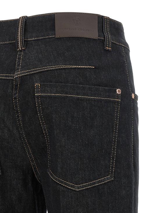  브루넬로 쿠치넬리 데님 팬츠 LDML133P4126C521 BLACK - BRUNELLO CUCINELLI
