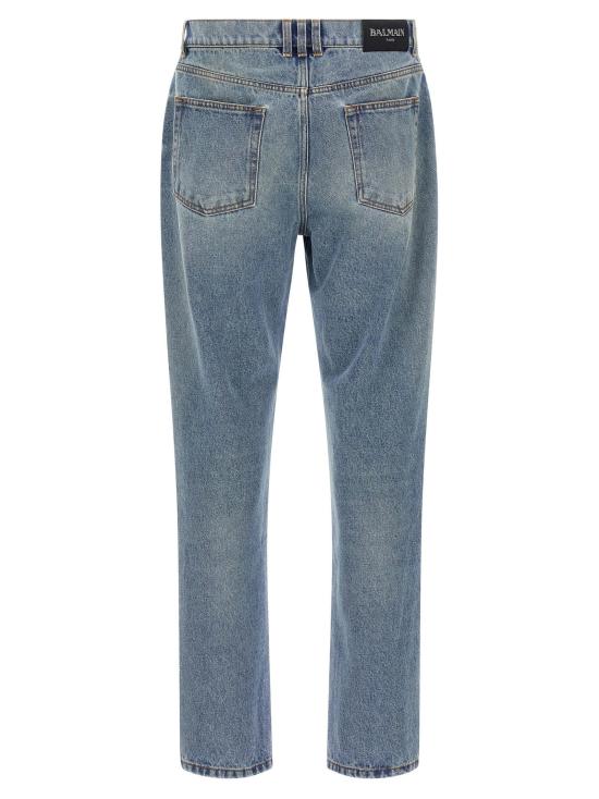  발망 데님 팬츠 LDFH1MI083DF816AW BLUE - BALMAIN
