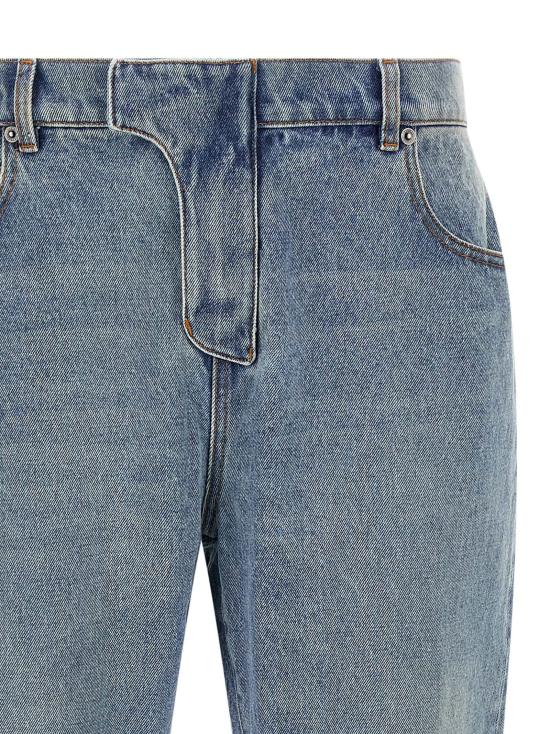  발망 데님 팬츠 LDFH1MI083DF816AW BLUE - BALMAIN