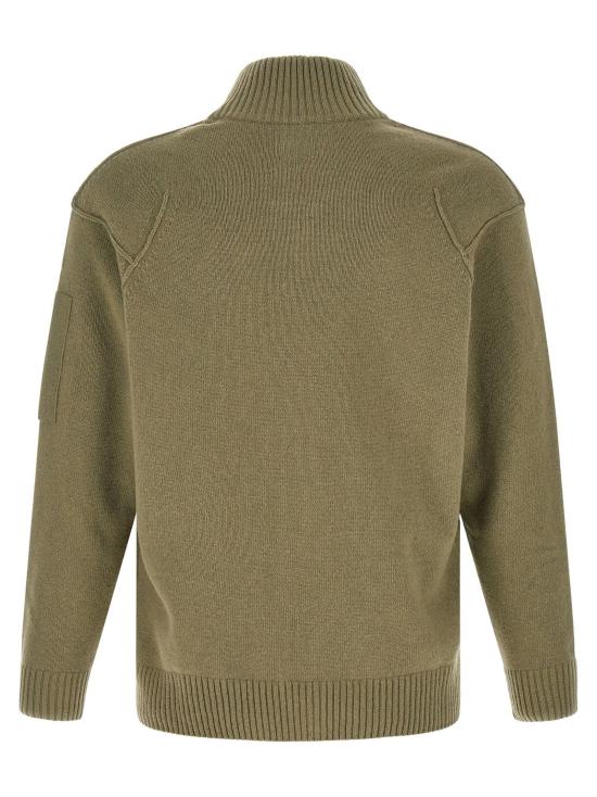  씨피 컴퍼니 가디건 LD21CMKN708A110149A356 OLIVE - C.P. COMPANY