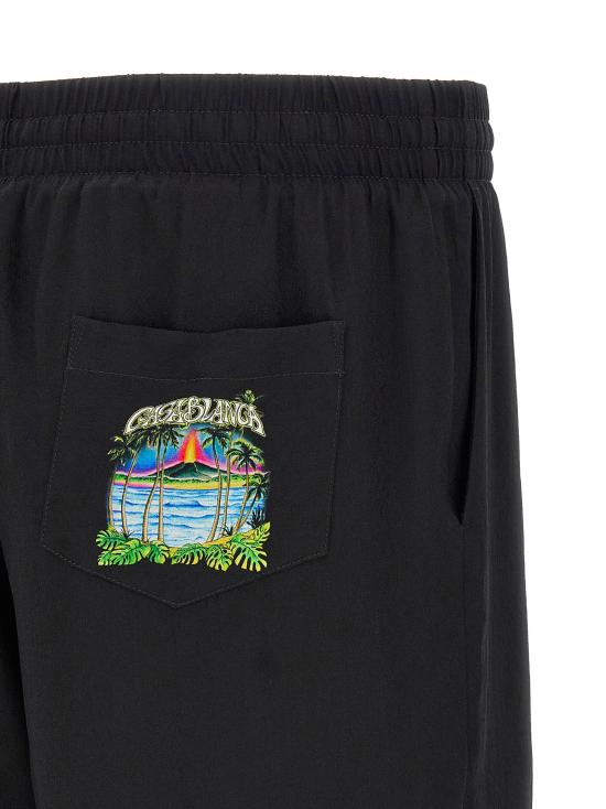  카사블랑카 숏팬츠 LDMSP26TR39908 BLACK - CASABLANCA