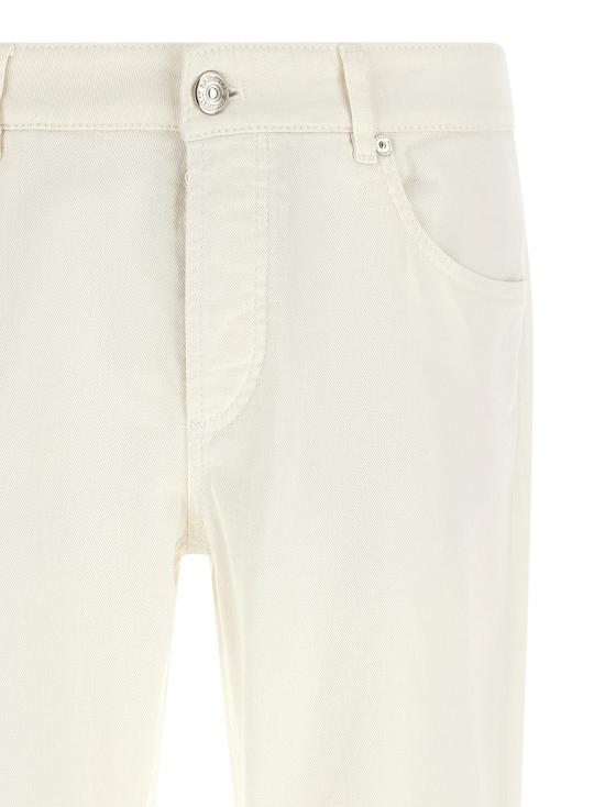  브루넬로 쿠치넬리 데님 팬츠 LDM277PD3210C7210 CREAM - BRUNELLO CUCINELLI