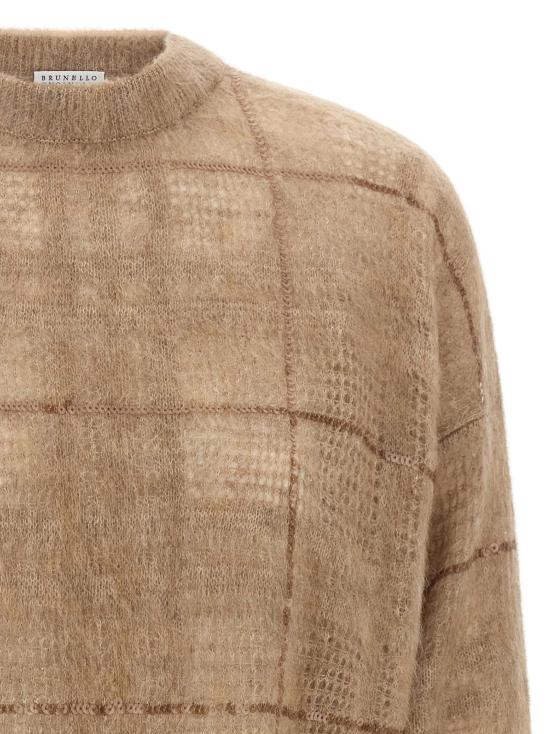  브루넬로 쿠치넬리 스웨터 LDM2I767110PC3592 BEIGE - BRUNELLO CUCINELLI