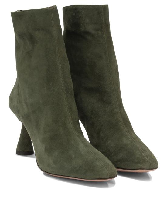 26FW 아쿠아주라 부츠 아모레 75mm  및 앵클  그린 - AQUAZZURA