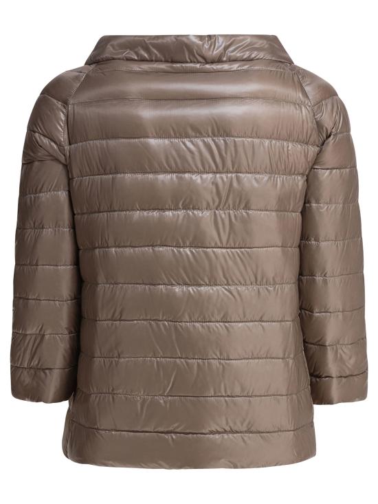 26FW 에르노 하이넥 나일론 퀼팅 패딩 PI0769D12017Z2619 Beige - HERNO