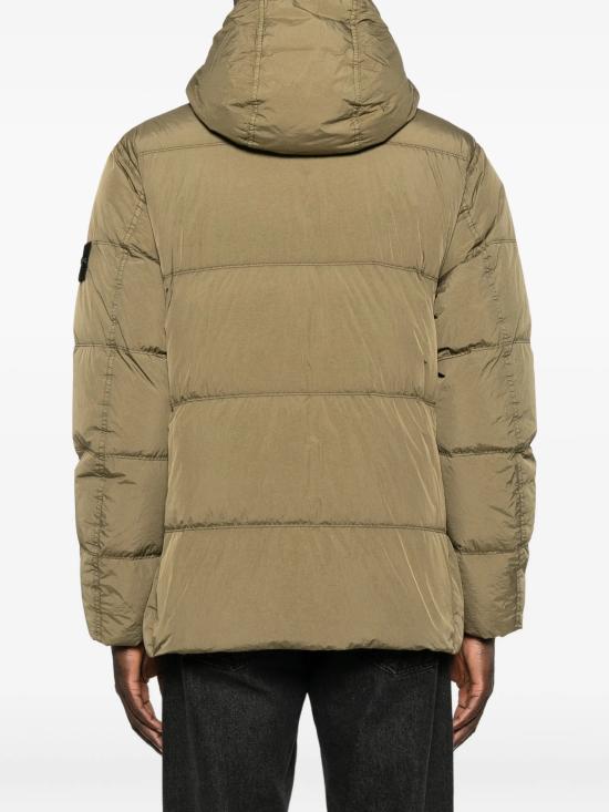 26FW 스톤 아일랜드 크링클 렙스 NY 패딩 재킷 L2S15 4100037 S0A23 V005G MILITARY GREEN DOM - STONE ISLAND