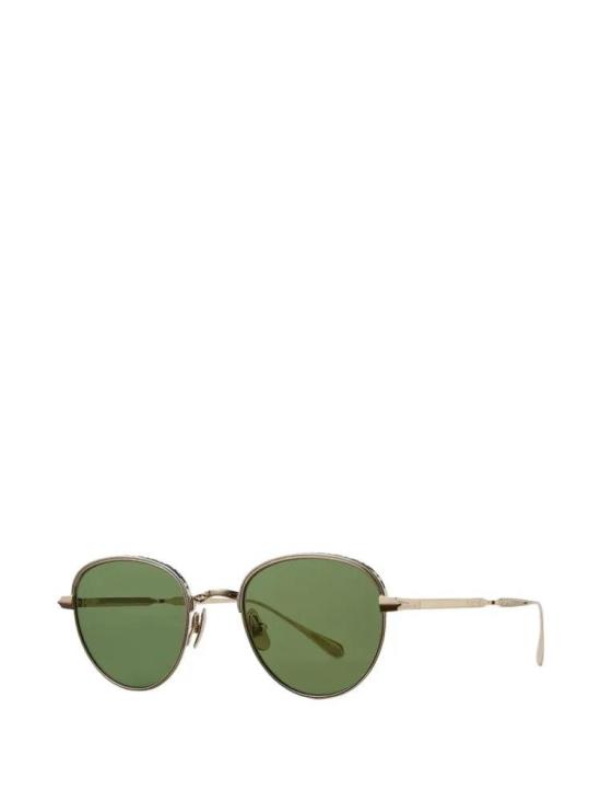 26FW 가렛라이트 선글라스 WELLSJSUN RADIANT GOLD SEMI FLAT PURE GREEN 47 - GARRETT LEIGHT
