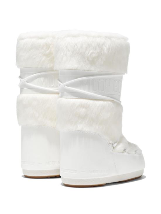 26FW 문부츠 아이콘 포우 퍼 부츠 1408900 A002 WHITE - MOON BOOT