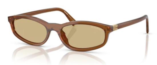 26FW 미우미우 타원형 프레임 선글라스 MUA06S22I10R BROWN - MIU MIU