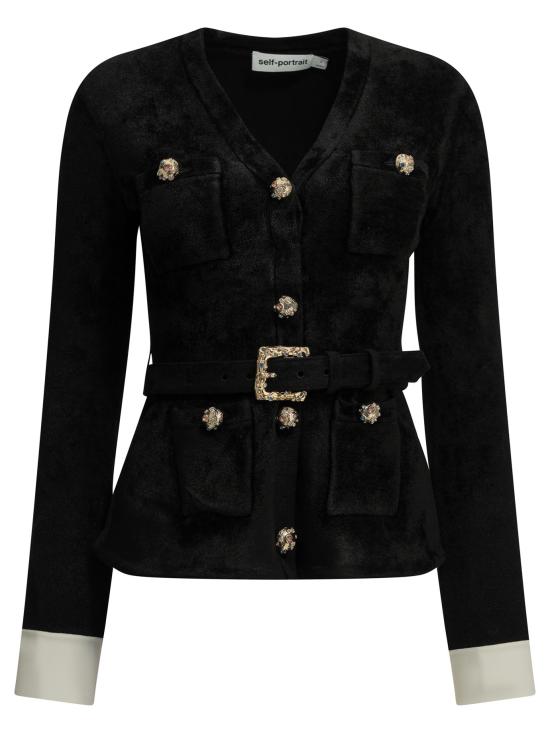 26FW 셀프 포트레이트 스웨터 AW26 099TA BBLACK