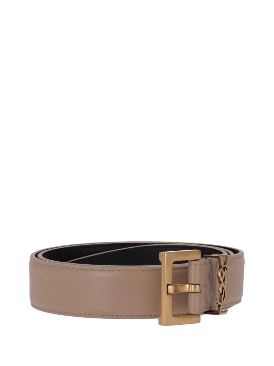 26FW 생로랑 카산드라 벨트 스퀘어 버클 스무스 레더 634437BOO0W 2721 TAUPE - SAINT LAURENT