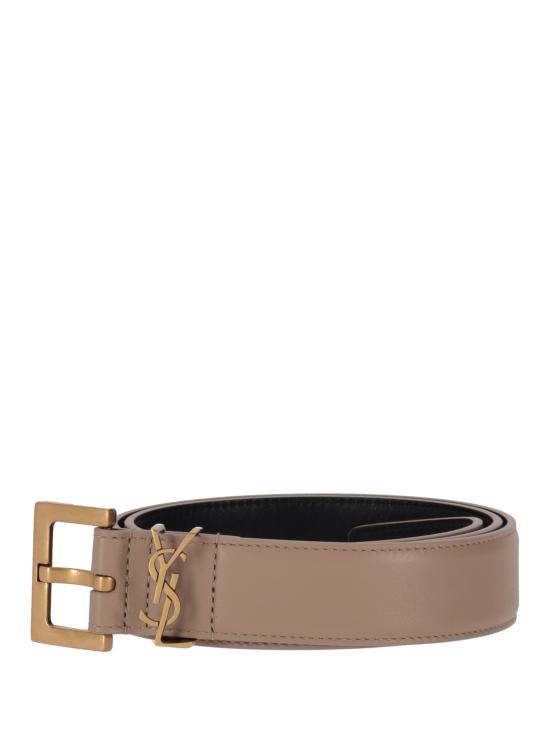 26FW 생로랑 카산드라 벨트 스퀘어 버클 스무스 레더 634437BOO0W 2721 TAUPE - SAINT LAURENT