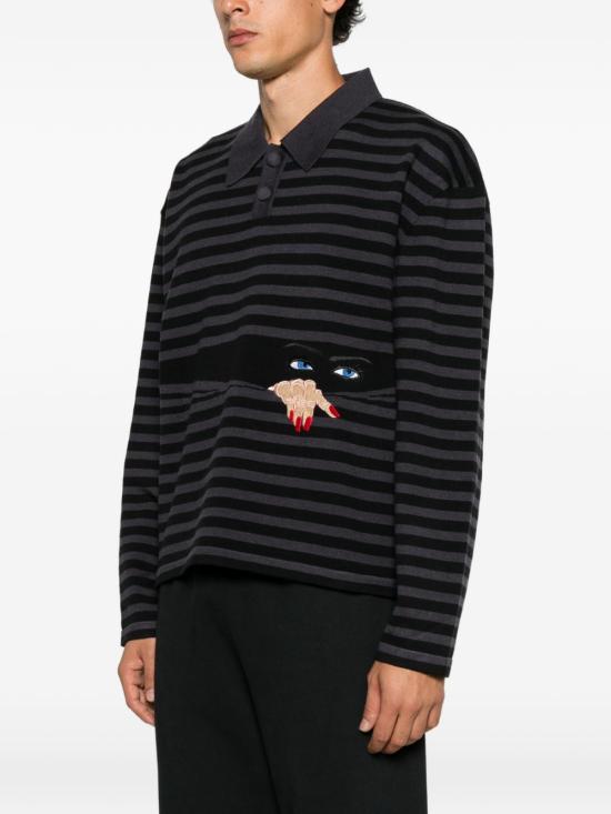 26FW 하우스 오브 에러스 스웨터 HEFW26SW01012 0486 BLACK GREY - HOUSE OF ERRORS